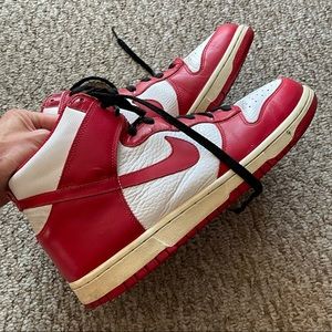 Nike Red White Air Force Size 10.5